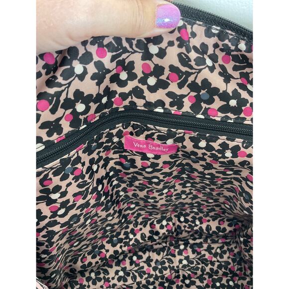 Vera Bradley Change It Up Backpack in Black Quilted Fabric EUC - Picture 5 of 6